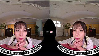 Asian floozy heart-stopping VR clip