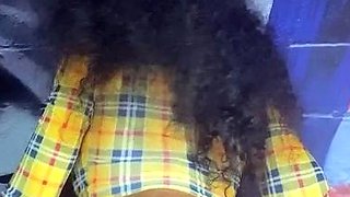 Black and round asses