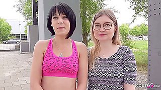 Two Candid Girls From Berlin I First Ffm Threesome At Real Pickup Sex - Tiny Emily