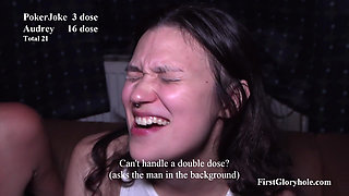 Audrey and Pokerjoke - Swallowing Gangbang Part 2.