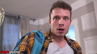 Anal hostel bitch drilled in missionary by nasty fucker