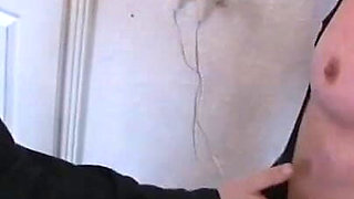 Humiliating blonde girl spanking