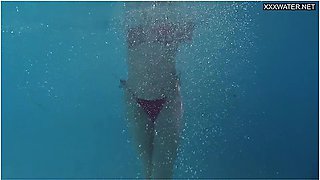 Perfect Latina Babe By The Pool And Inside