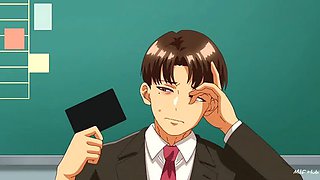 Harder Hentai Sex - Anime Girl Ahegao Cumshot on Big Tits