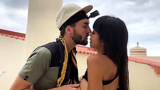 DaringKiara Rooftop Public Rough Sextape Onlyfans Video