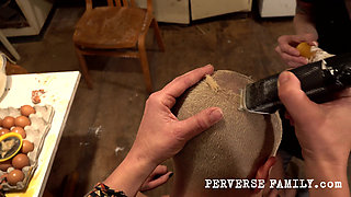 Perverse Family 34.2 (season 3) Consensual Head Shave Domme Scene