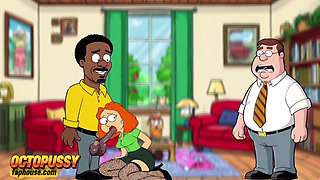A Black Neighbor Shoved His Black Cock Into a White Married Housewife's Mouth.