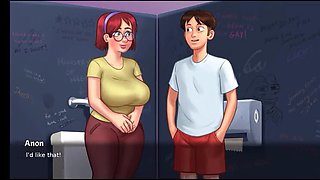 Quiet Girl Judith Anal Fuck in Summer Heat - Summertime Saga Wild 4K HD