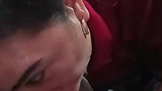 Quiet Girls Are Always the Wildest. Big Tits Wife Doing Sensual Blowjob