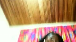 Big-Titted Black Latina Masturbates on Webcam