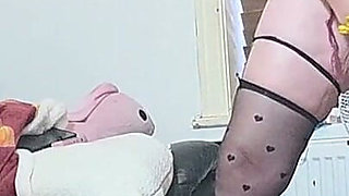 Femdom Blonde MILF Has Fun With Watersports On Partner Restrained In Toilet Box