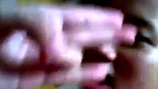 Asian College Girl Gives a Blowjob and Swallows