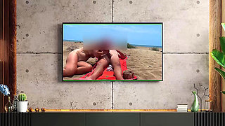 I suck a stranger's cock on the beach