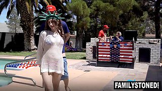 The boys creamy fireworks for Penelope Kay