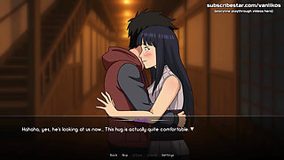Naruto: Kunoichi Trainer - Hot 18yo Hinata Hyuga Teen Blowjob and Double Penetration Anal Sex. Her Tight Ass Gets Creampied