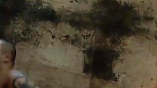 The rubber cock blown hard