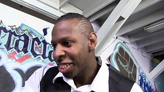 Big cock EXGF interracial busty geek coed blowjob