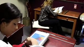 Femdom fetish mistresses fuck bdsm loser with strapon