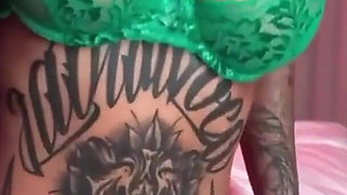Busty Tattooed MILF Tyra Rides BBC Wild in Bathtub
