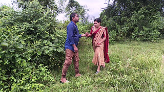 Odia Village House Wife Hard - Core Fuck with Her Boyfriend in Forest, Odia Wife Sex in Outdoor Forest