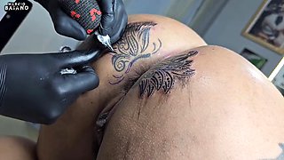 MODIFYING THE TATTOO AROUND MY ASS NOW IT IS BIGGER THAN BEFORE