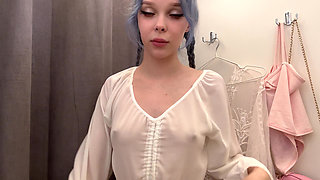 Can You See My Hard Nipples Right Through This Sheer Top?