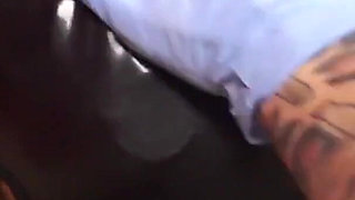 Masked chick gets a rough anal and mouth fuck