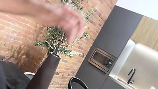 dominant wife let’s hubby suck cock while she pegs him