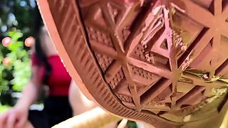 Mistress Glamorous - Young Mistress shoes feet fetish POV