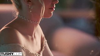 Well-proportioned Maximo and Britt's blonde scene