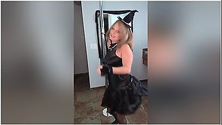 Happy Halloween Your Fuck Slut Witch Gives A Tease