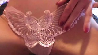 Amateur POV: Hot Girl Teases with Her Ass in Lingerie real good