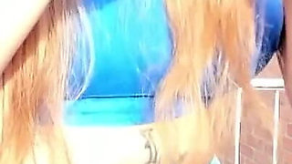 Swallowing a Toy of More Than 1 Meter on the Terrace of My House Double Camera