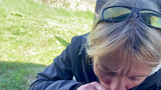 BLOWJOB IN THE CAR - I WANT TO SUCK YOUR COCK HERE AND NOW, CUM IN MY MOUTH