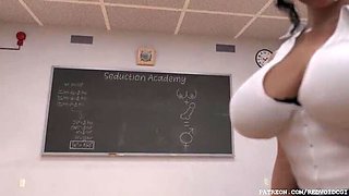 Disobedient Students by Redvoidcgi: A Futanari's Public Classroom Orgasm