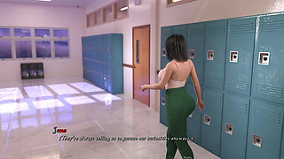 Having a Hard Time Jane Watches Roommate Fucks & Storeroom Stand