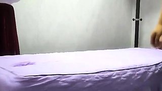 Asian amateur in maid uniform
