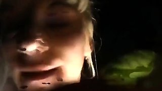 Dirty-Talking Russian Blonde Girl Swallows Cum