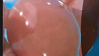 Fat Ass Fortnite Slut Getting Her Tight Oiled up Pussy Fucked