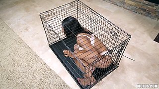 Bad Black Girl Sarah Banks Locked In A Cage