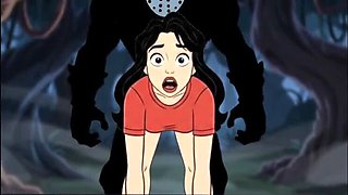 Halloween Hentai Sex: Crazy Fucking at Crystal Lake Camp with Octopussy