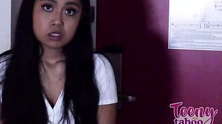 Teen Luna Mills on Teachers Hard Cock