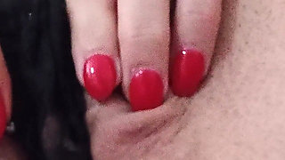 Watch My Clever Fingers with Red Nail Polish