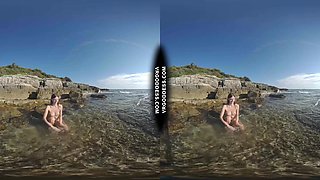 Big Boob Goddess Rebeka Ruby Vacation Skinny Dipping In The Sea Spread Open Axe Wound Pussy Closeups