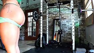 Busty blonde babe goes crazy jerking