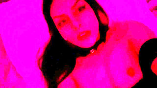 Real Couple Intimate Moment Under Red Lights