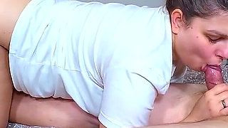 Real Wife Amateur Homemade Blowjob Cum in Mouth Swallow