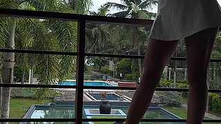 Outdoor Flashing, Modeling, Spitting on Boobs, Fake Cum Play