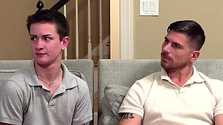 Guy Spencers and Derek Spears hard cocks for FTM Colby Tate