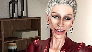 70 Yo Granny with Implants Is Super Sexy